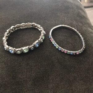 Set of two multicolor bracelets